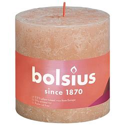 Foto van Bolsius - rustiek shine stompkaars 100/100 misty pink