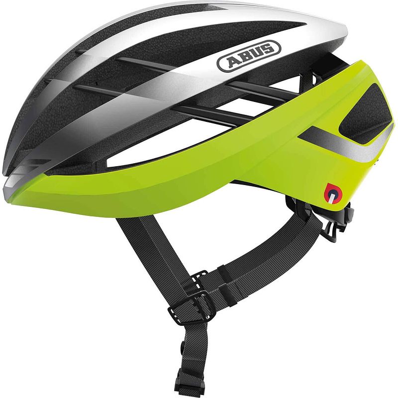 Foto van Abus helm aventor quin neon yellow l 57-61cm