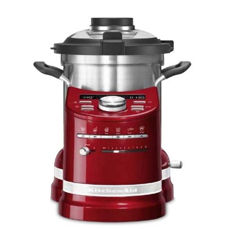 Foto van Kitchenaid 5kcf0104eca kokende keukenmachine 1500 w 4,5 l rood