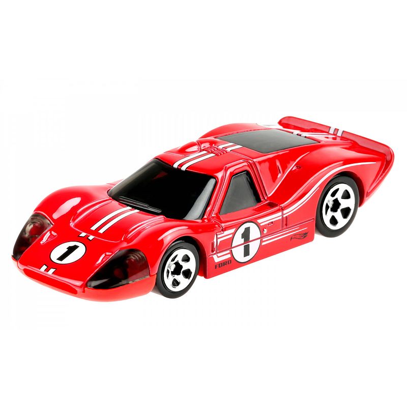 Foto van Hot wheels auto ford gt40 mark iv 's67 die-cast 1:64 rood