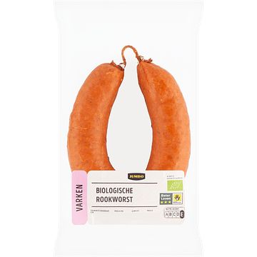 Foto van Jumbo biologische varkens rookworst 250g