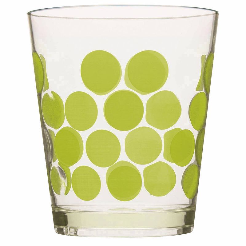 Foto van Zak!designs drinkbeker dot dot 420 ml groen/transparant