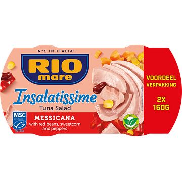 Foto van Rio mare insalatissime tuna salad messicana voordeelverpakking 2 x 160g bij jumbo