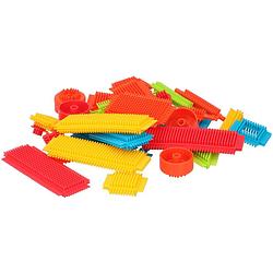 Foto van Eddy toys egelblokken - 36 stuks - bristle blocks - nopper - vanaf 3 jaar