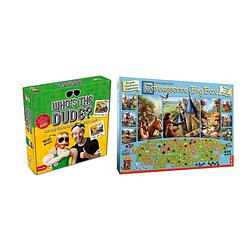 Foto van Spellenbundel - bordspel - 2 stuks - who's the dude? & carcassonne big box 3