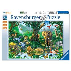 Foto van Ravensburger puzzel jungle harmony - 500 stukjes
