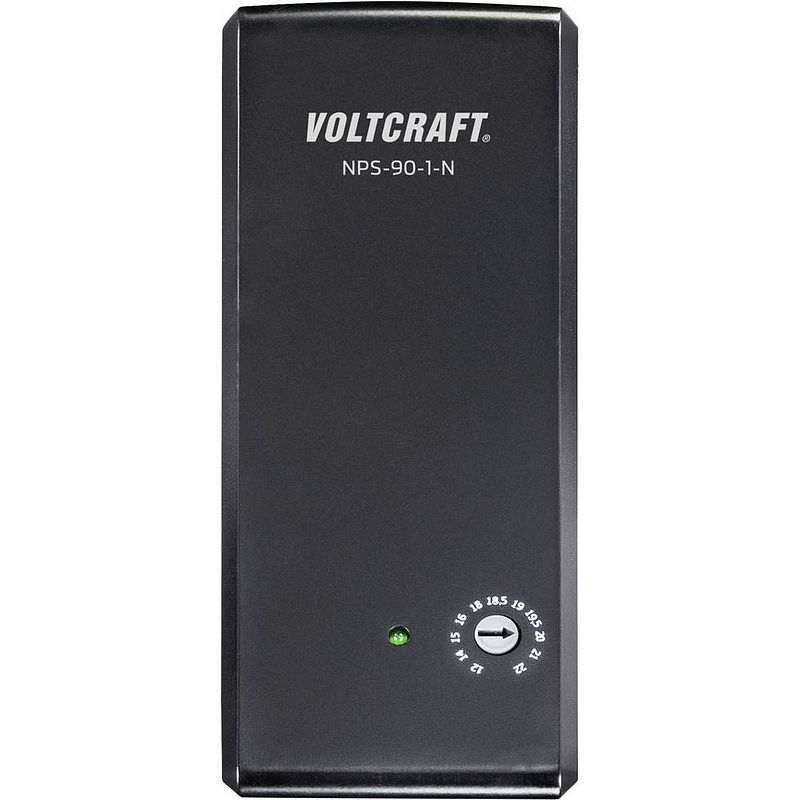 Foto van Voltcraft nps-90-1-n laptop netvoeding 90 w 5 v/dc, 12 v/dc, 14 v/dc, 15 v/dc, 16 v/dc, 18 v/dc, 18.5 v/dc, 19 v/dc, 19.5 v/dc, 20 v/dc, 21 v/dc, 22 v/dc 4 a