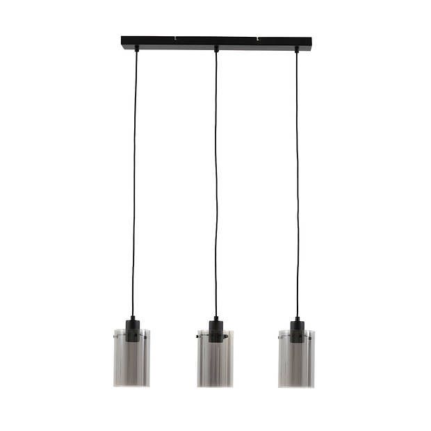 Foto van Light & living - hanglamp vancouver - 65x12x18.5 - zwart