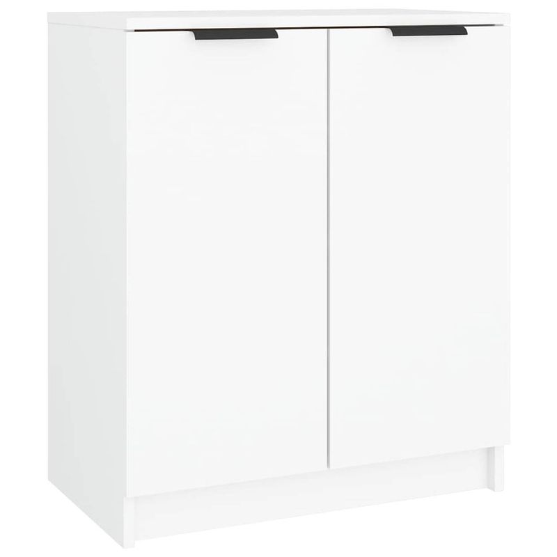 Foto van The living store schoenenkast - wit - 59 x 35 x 70 cm - trendy ontwerp