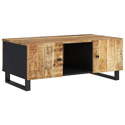 Foto van Vidaxl salontafel 100x54x40 cm massief mangohout en bewerkt hout