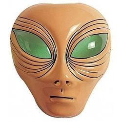 Foto van Halloween - alien verkleed masker bruin voor volwassenen - verkleedmaskers