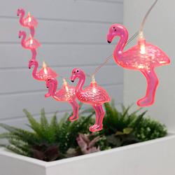 Foto van Lampen koord - flamingo led - 10 lampjes - zonne-energie