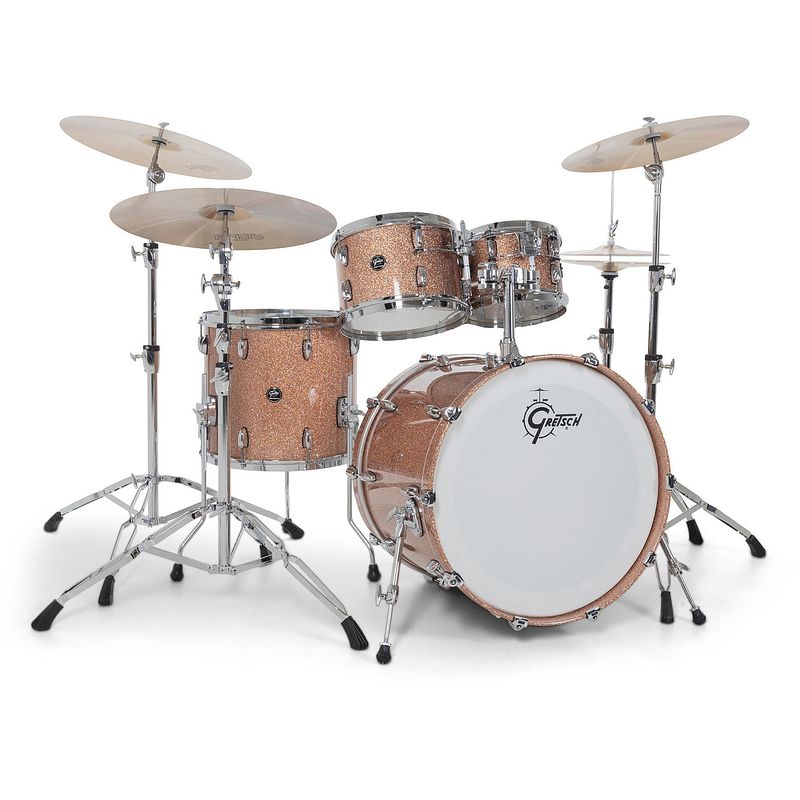 Foto van Gretsch rn2-e8246-csp renown maple champagne sparkle 4d. shellset