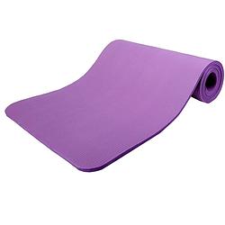 Foto van Yoga mat lila, 190x100x1,5 cm dik, fitnessmat, pilates, aerobics