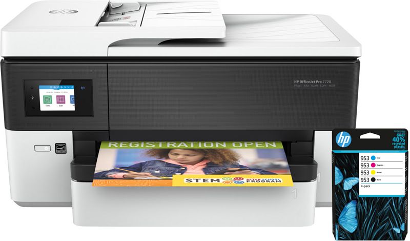 Foto van Hp officejet 7720 + 1 set extra inkt