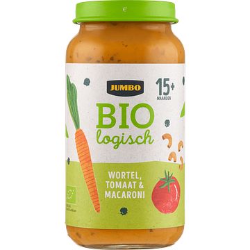 Foto van Jumbo biologisch babyvoeding wortel, tomaat & macaroni 15+ maanden 250g