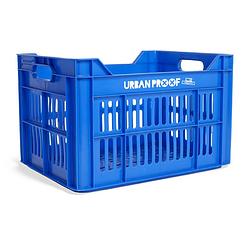 Foto van Urban proof fietskrat recycled kunststof 30l konings blauw 40x30x25 cm