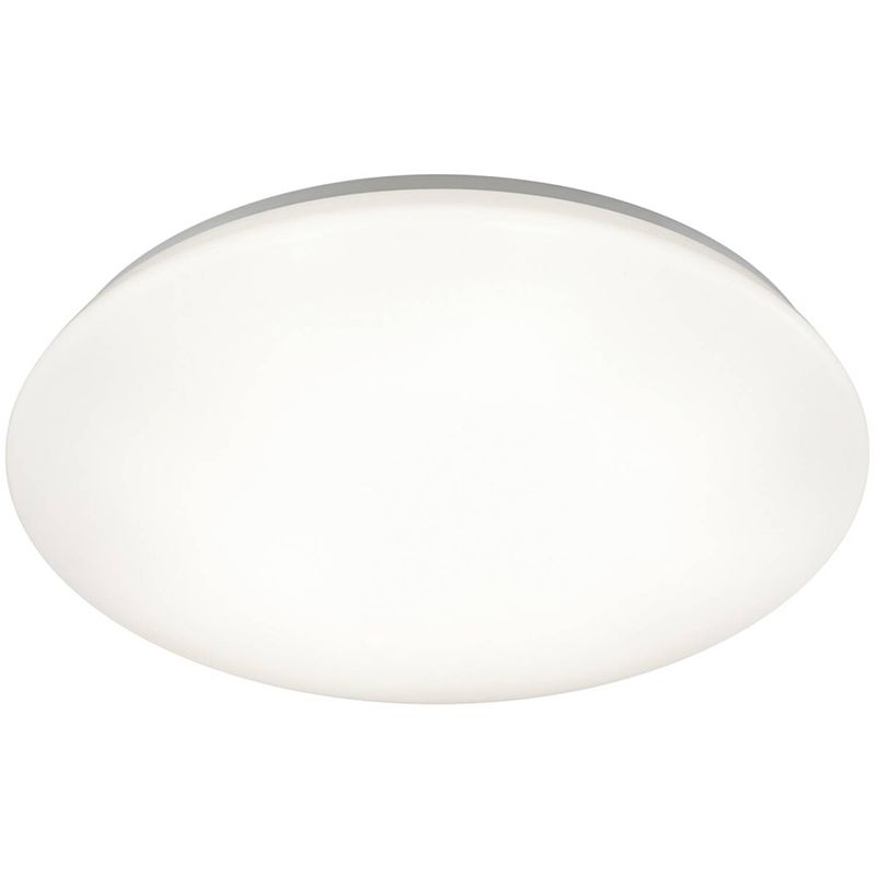 Foto van Led plafondlamp - badkamerlamp - trion potino - 21w - warm wit 3000k - dimbaar - rond - mat wit - kunststof