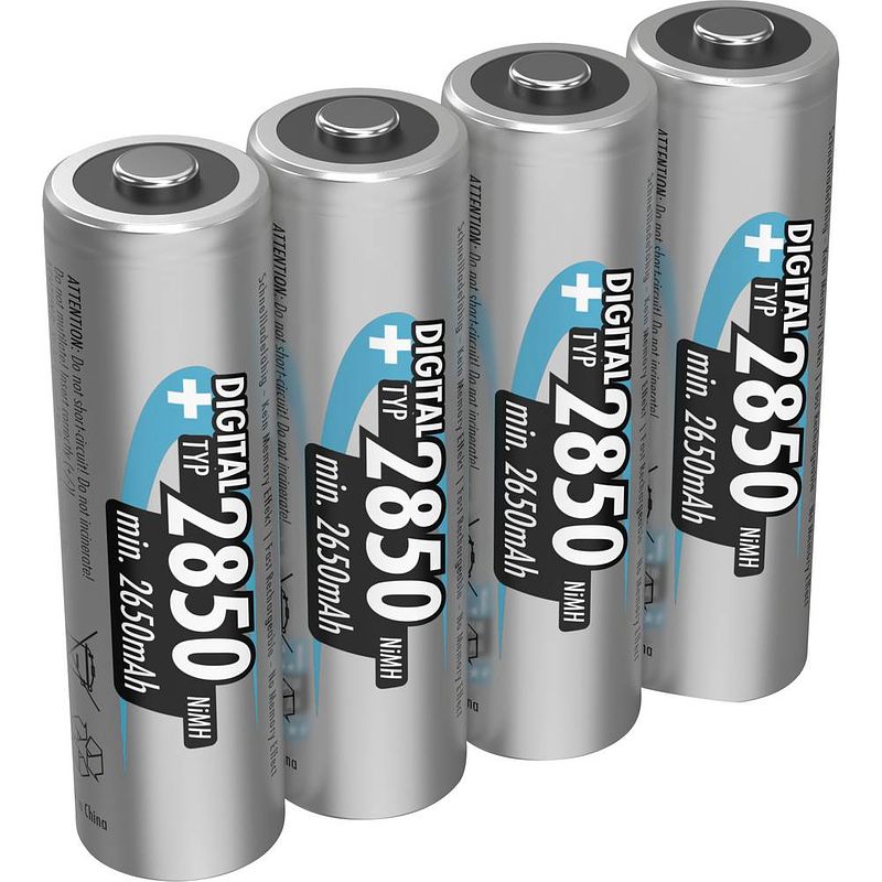 Foto van Ansmann digital hr06 oplaadbare aa batterij (penlite) nimh 2650 mah 1.2 v 4 stuk(s)