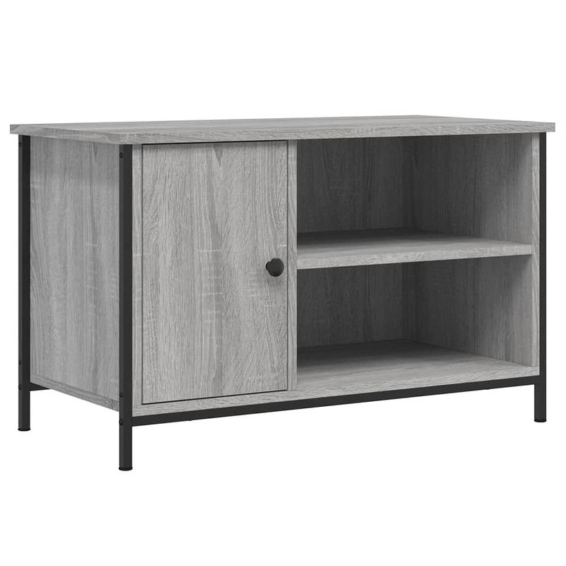 Foto van Vidaxl tv-meubel 80x40x50 cm bewerkt hout grijs sonoma eikenkleurig