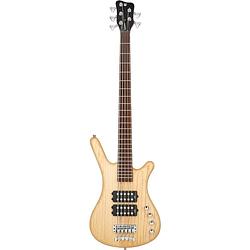 Foto van Warwick rockbass corvette $$ 5-string natural transparent satin 5-snarige elektrische basgitaar met gigbag