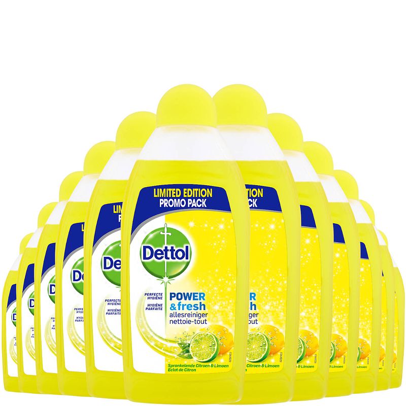 Foto van Dettol allesreiniger power & fresh - citrus - 500ml x12