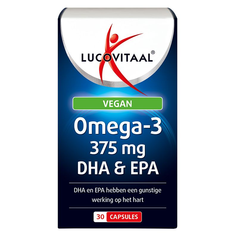 Foto van Lucovitaal omega-3 vegan 375mg dha & epa capsules