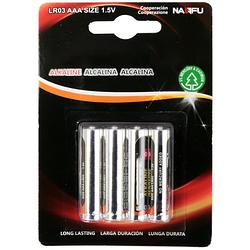 Foto van Batterij - aigi sio - aaa/lr03 - 1.5v - alkaline batterijen - 4 stuks