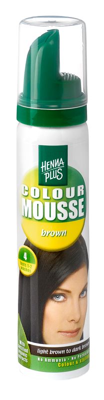 Foto van Hennaplus colour mousse brown 4