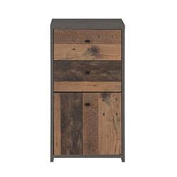 Foto van Meubella dressoir sahara - old wood - grijs - 40 cm