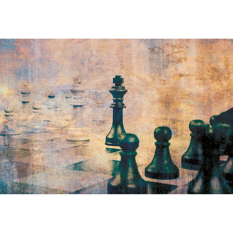 Foto van Dimex chess abstract fotobehang 375x250cm 5-banen