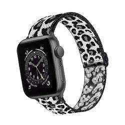 Foto van Basey apple watch se (44mm) apple watch se (44mm)- panter wit