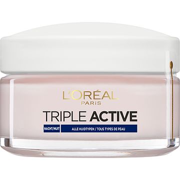 Foto van L'soreal paris triple active hydraterende nacht creme 50ml bij jumbo