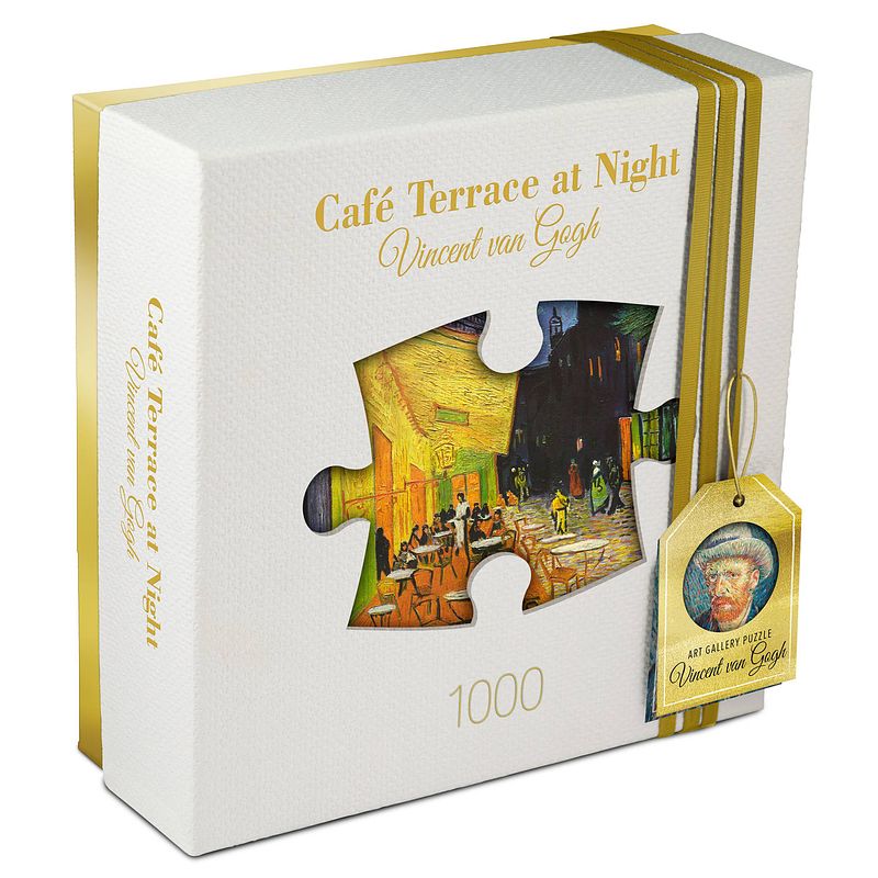 Foto van Tucker'ss fun factory art gallery - café terrace at night - vincent van gogh (1000)