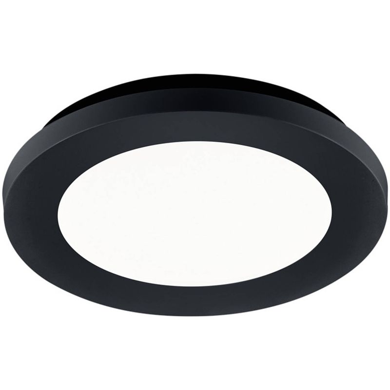 Foto van Led plafondlamp - badkamerlamp - trion camy - opbouw rond 9w - spatwaterdicht ip44 - dimbaar - warm wit 3000k - mat