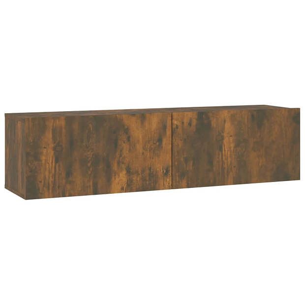 Foto van Vidaxl tv-wandmeubel 120x30x30 cm bewerkt hout gerookt eikenkleurig