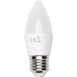 Foto van Led lamp - smart led - aigi exona - bulb c37 - 5w - e27 fitting - slimme led - wifi led - aanpasbare kleur - mat wit -