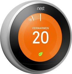 Foto van Google nest learning thermostat v3 premium zilver
