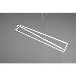 Foto van Moderne hanglamp edge - metaal - wit