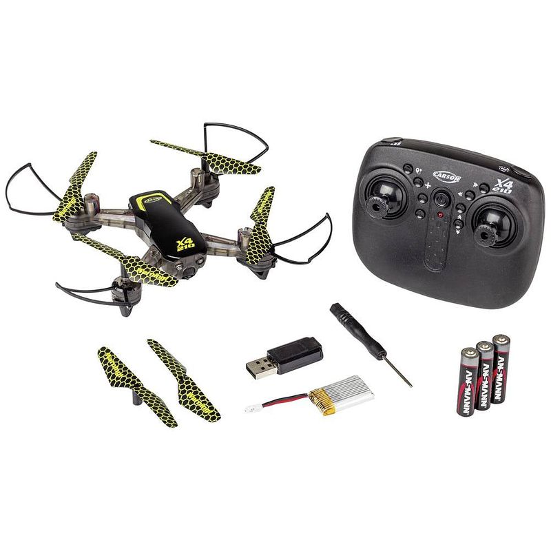 Foto van Carson modellsport x4 quadcopter 210-led drone (quadrocopter) rtf