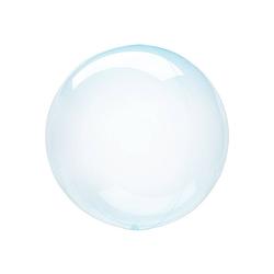 Foto van Anagram folieballon clearz petite crystal 30 cm transparant blauw