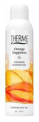 Foto van Therme orange happiness foaming shower gel
