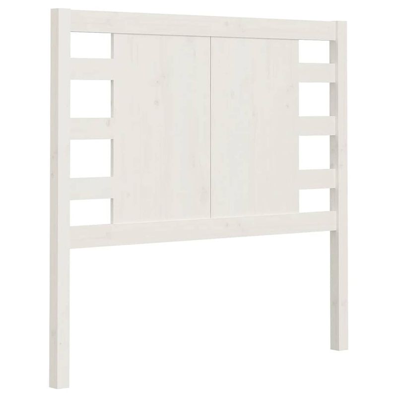 Foto van The living store houten hoofdbord - wit - 96 x 4 x 100 cm - rustieke charme