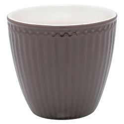 Foto van Greengate beker (latte cup) alice donker chocolade 300ml ø 10cm