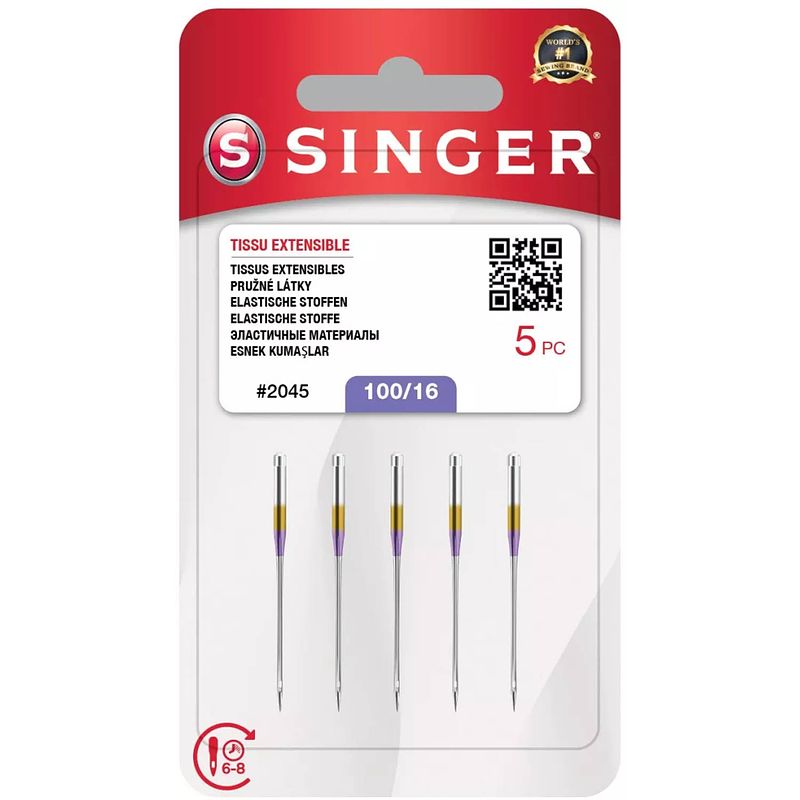 Foto van Singer stretch 2045 100 (5 stuks) naalden