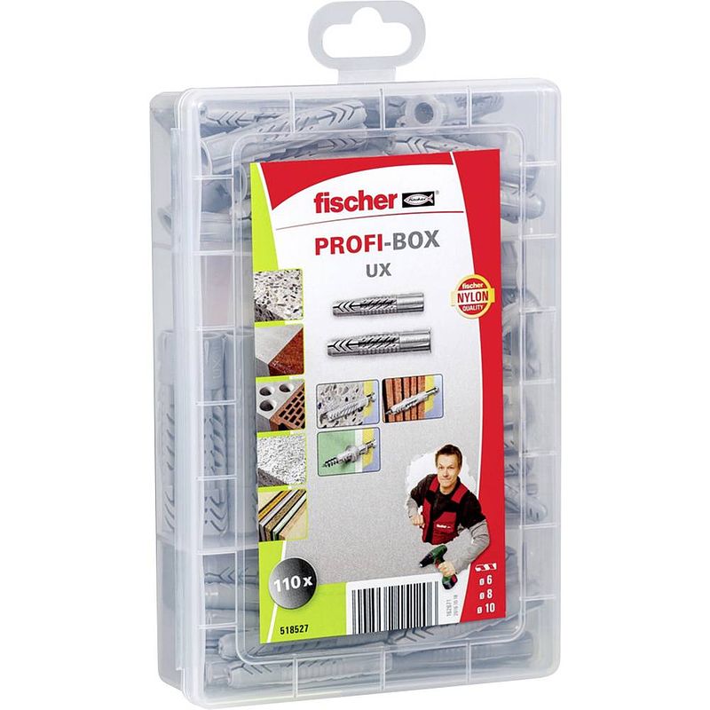 Foto van Fischer profi-box ux / ux-r plugassortiment 518527 1 set(s)