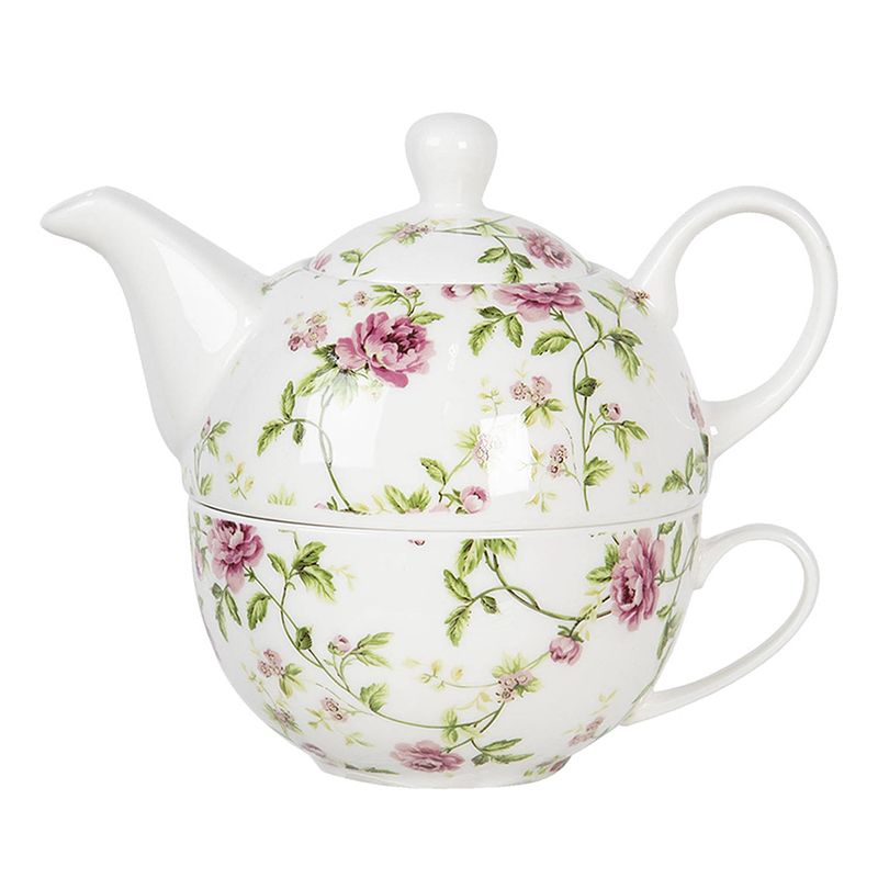 Foto van Clayre & eef tea for one 17*11*14 cm / 400 ml / 250 ml meerkleurig