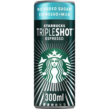 Foto van Starbucks tripleshot espresso + milk no sugar 300ml bij jumbo