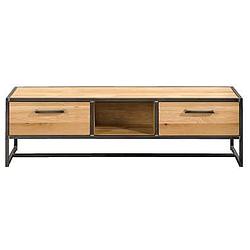 Foto van Tv-dressoir jace - naturel/grijs - 40x140x45 cm - leen bakker