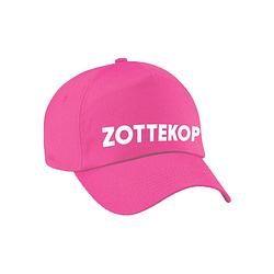 Foto van Carnaval fun pet / cap zottekop roze voor dames en heren - verkleedhoofddeksels